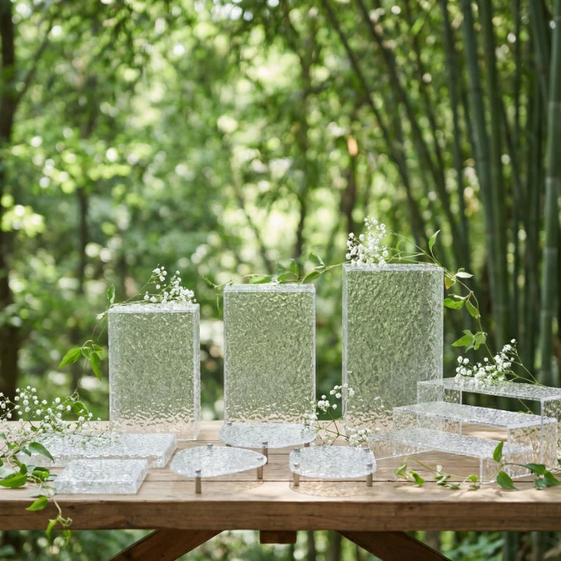 14pcs Acrylic Dessert Stand Display Stand Store Opened Dessert Stand Decoration Tea Break Engagement Birthday Shower Cake Stand