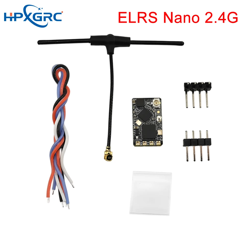 HPXGRC ELRS 2.4G Mini-Empfänger ExpressLRS RX Nano 2400RX EP1 EP2, Langstrecken-Hochleistungsempfänger für FPV-Drohnen RC