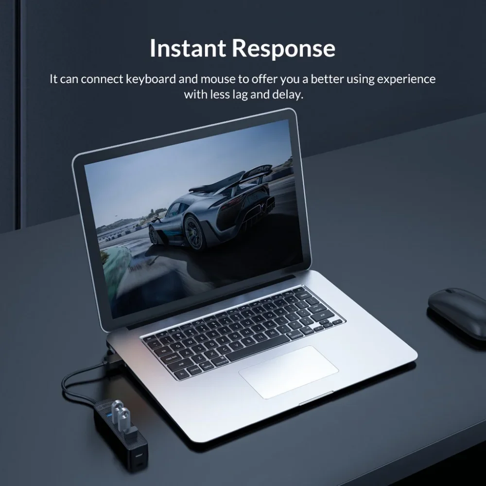 ORICO Hub USB 3.0 Tipo C Cuatro Puertos OTG Alta Velocidad MacBook Pro - imagen 3