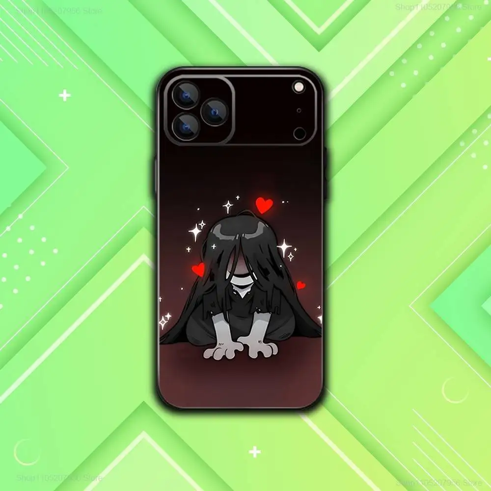 H-Homicipher Mr Crawling Black Phone Case For iPhone 17,16,15,14,13,12,11,Plus,E,Air,Pro,Max,Mini Ultra-Thin