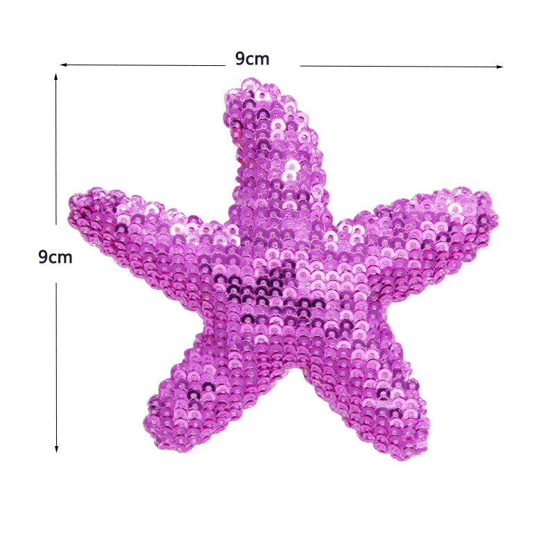 Starfish Hair Clips Pink Sequins Hair Pins Sea Star Alligator Hair Clips Barrettes Glitter Sea Shell Beach Hair Accessories