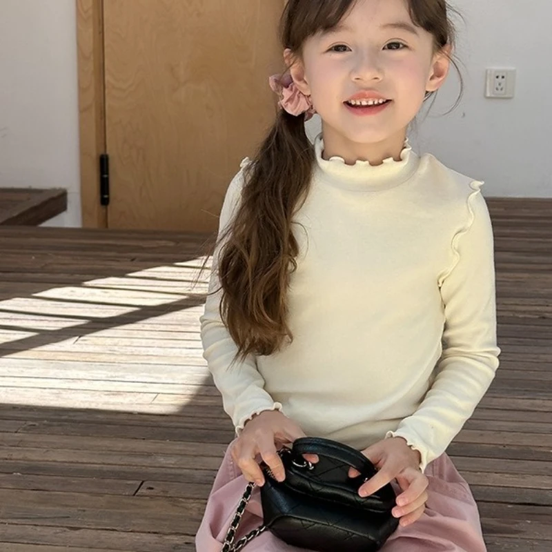 

Baby Girls T-shirts Long-sleeve T-shirt for 1-6 Years Old Delicate Cotton Soft Spring Autumn Infants Toddlers