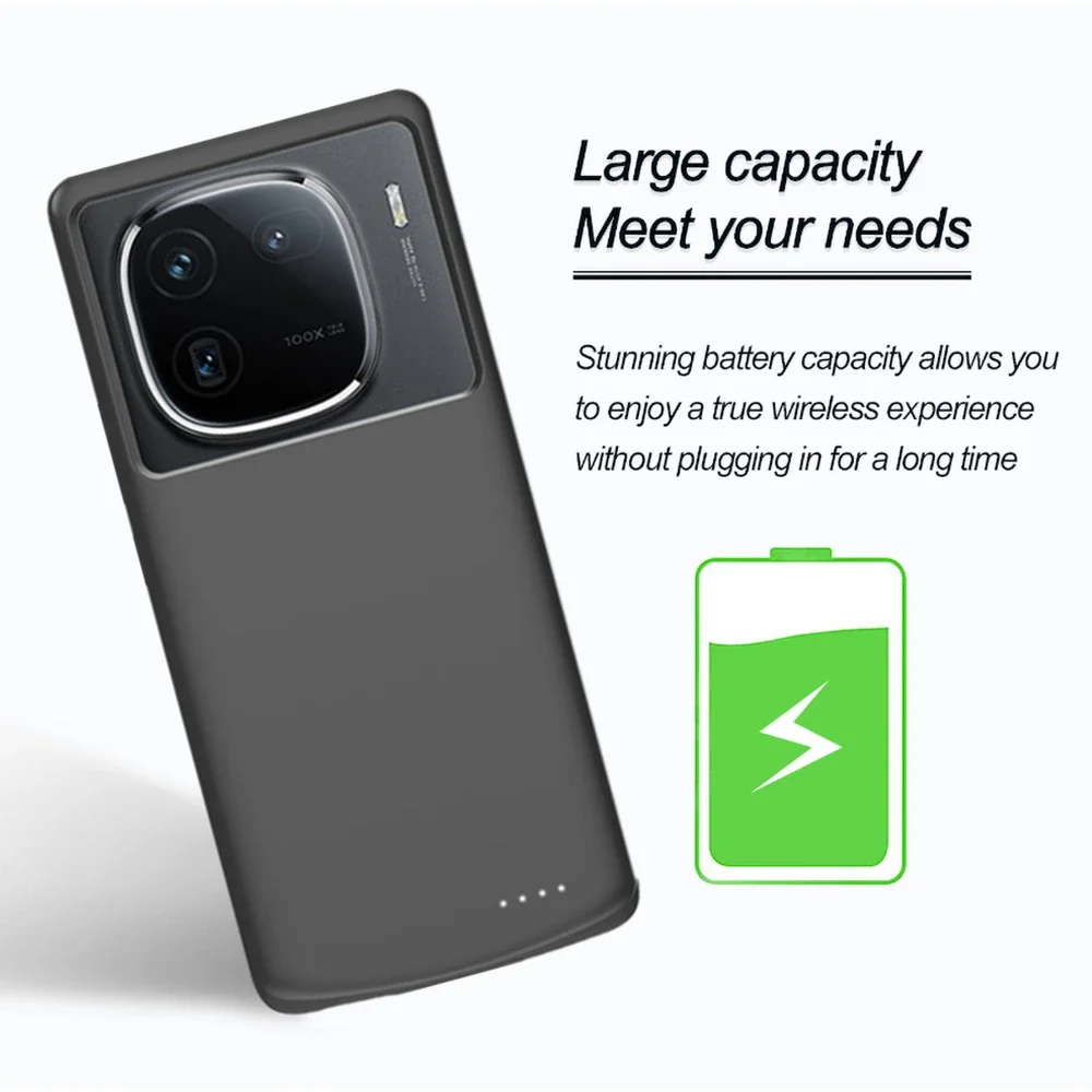 JayoWade 10000mAh Powerbank Cover For VIVO IQOO 12 Pro Battery Cases Portable Charger Power Bank Cover For IQOO 12 Charging Case