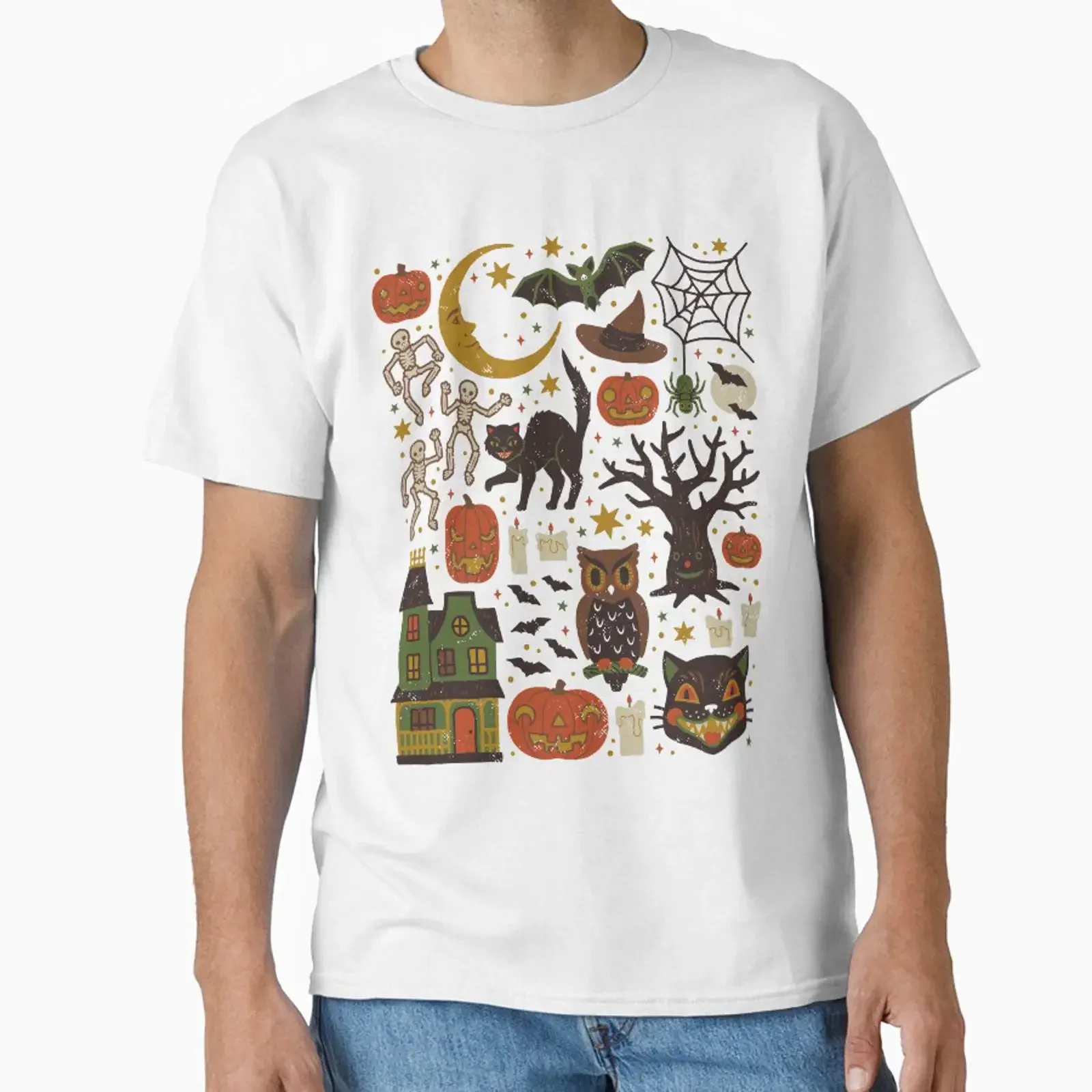 Vintage Halloween designed and sold by Camille Chew vintage Washed designer clothes streetwear homme Unisex Versatile Stylish