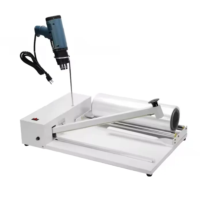 Manual PVC Packaging Sealing Machine POF Film Wrapping Cutting Equipment for Book Mobile Phone Gift Boxes Service