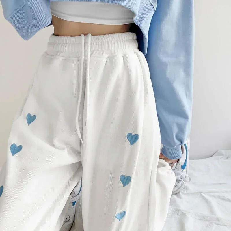 2024 Spring Autumn New Pants Female Students Korean Harajuku Loose Casual Plus Fashion Streetwear Women Goth Sweatpants Trousers