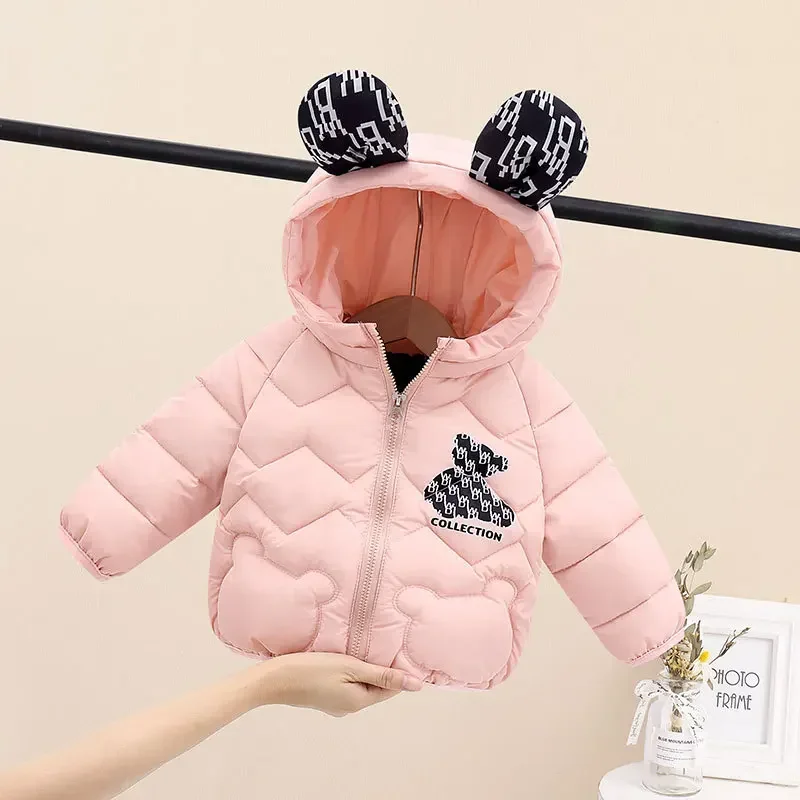 2023 New Winter Children Down Coats Cute Cartoon Warm Down Jackets for Kids Boys Girls Hooded Baby Jacket Coats Outwear Parkas