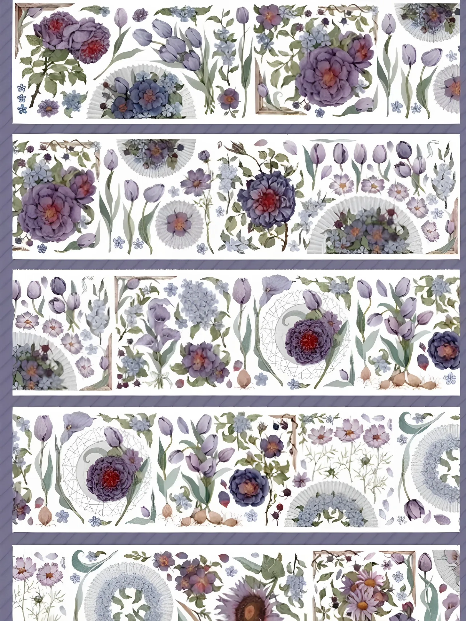 floral-masking-shiny-washi-pet-tape-decorative-stickers-collage-diy-card-scrapbooking