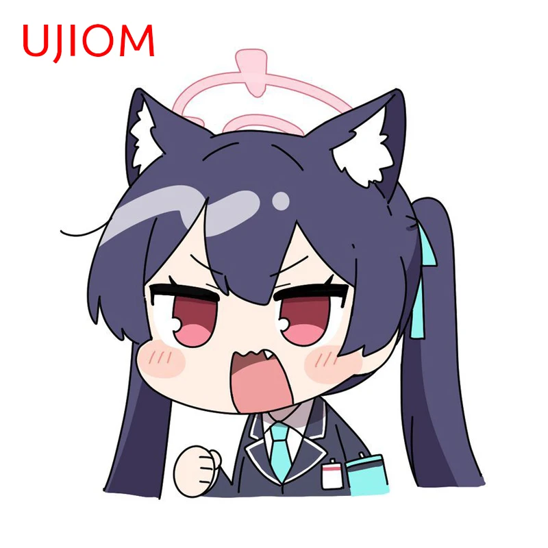 UJIOM Blue Archive Cartoon Figure Wall Sticker Interesting Toolbox Waterproof Vinyl Decal Kawaii Computer Case Adhesive Decals