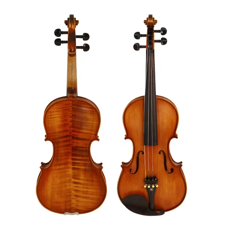 Manufacturers direct sales Pu pattern ebony fingerboard classical matte handmade professional violin