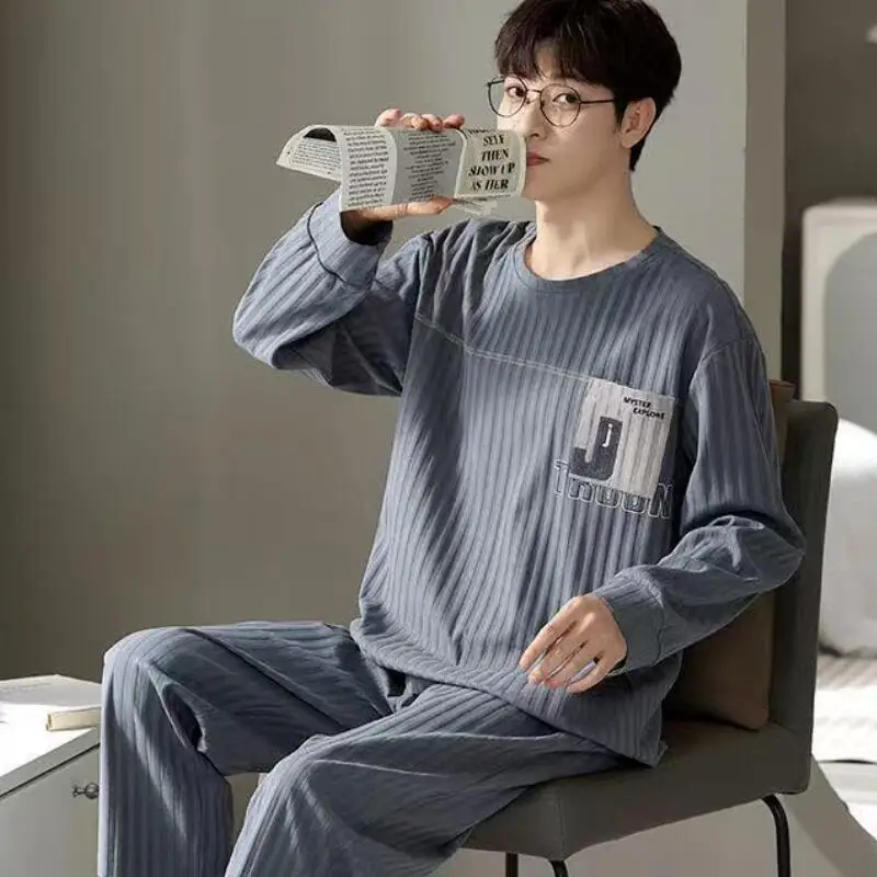 

Мужские пижамы, домашняя одежда, мужская одежда, одежда с кондиционером, повседневные модные комплекты Y2K, новый мужской спортивный костюм, спортивные костюмы, комплект спортивных костюмов