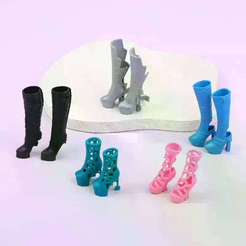 Mini Doll High Heels Boots Sandals Fashion 1/6 Dolls Dress Up Accessories For Female Dolls Decorations Pretend Play Toys 1Pair