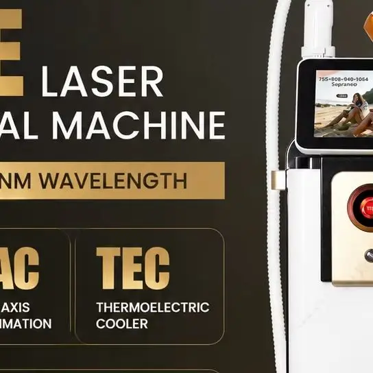 Professional 2 IN 1 Hair Removal & Picosecond Machine Permanent Hair Reduction Device with Cooling System Beauty Equipment
