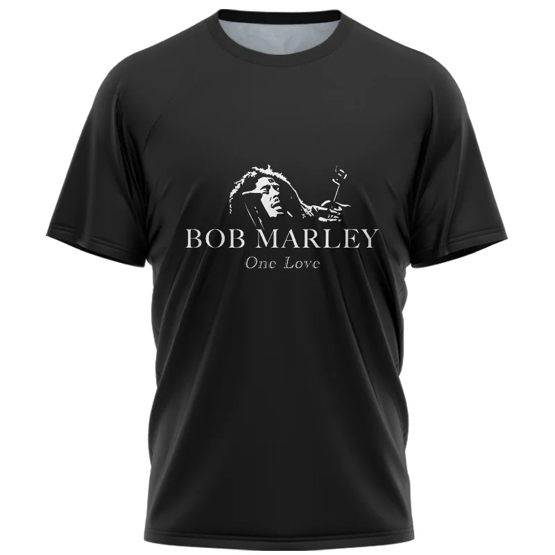 2022 Men\'s Bob Marley T Shirt Summer Short Sleeve 3D Printed Боб Марли Rocker Fashion Casual Crew Neck Men\'s and Women\'s Shirt