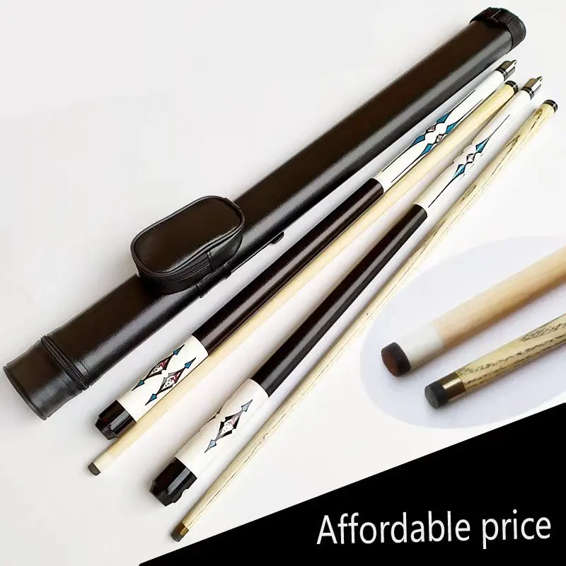 hit productProfessional 1/2 Split-Tip Pool Cue - Maple Shaft American Pool Cue (Includes Cue Case), Suitable for Chinese 8-Ball