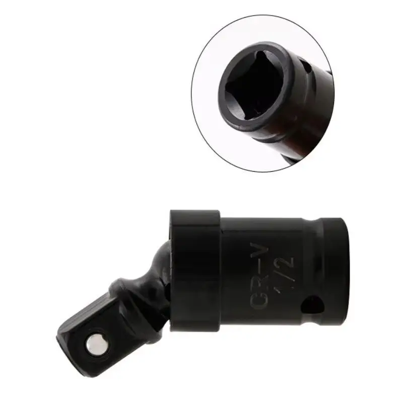 1/2 Inch Drive Universal Joint Socket Adapter 360° Swivel Steel Ball Impact Socket for Electric Wrench Enhanced Efficiency