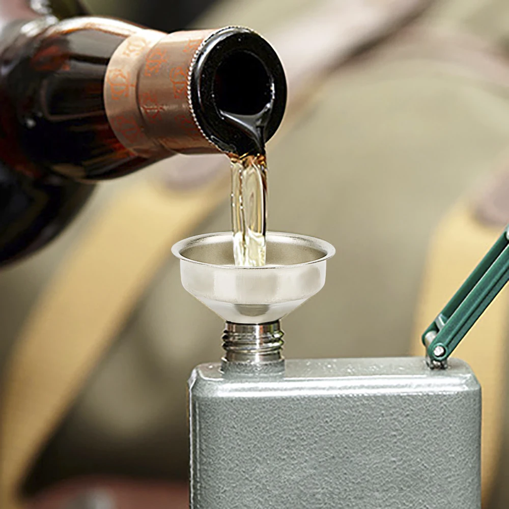 For Filling Hip Flask Narrow-Mouth Bottles Bar Wine Flask Funnel Small Mouth Funnels Mini Stainless Steel