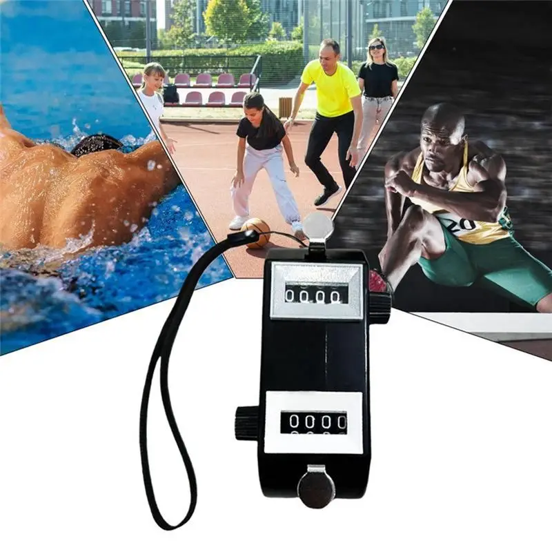A64T for Golf Handheld Double Head Four-Digit Display Clicker Counter, Portable Tally Counter for Accurate Number Counting,