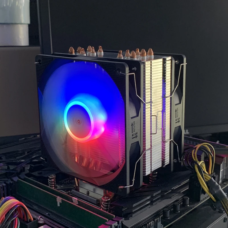 

AM5 CPU Air Cooler ARGB 120MM 6 Heatpipes PC Radiator For Intel LGA 1150 1151 1156 1366 1200 1700 2011 AMD AM4 AM5 Ventilador