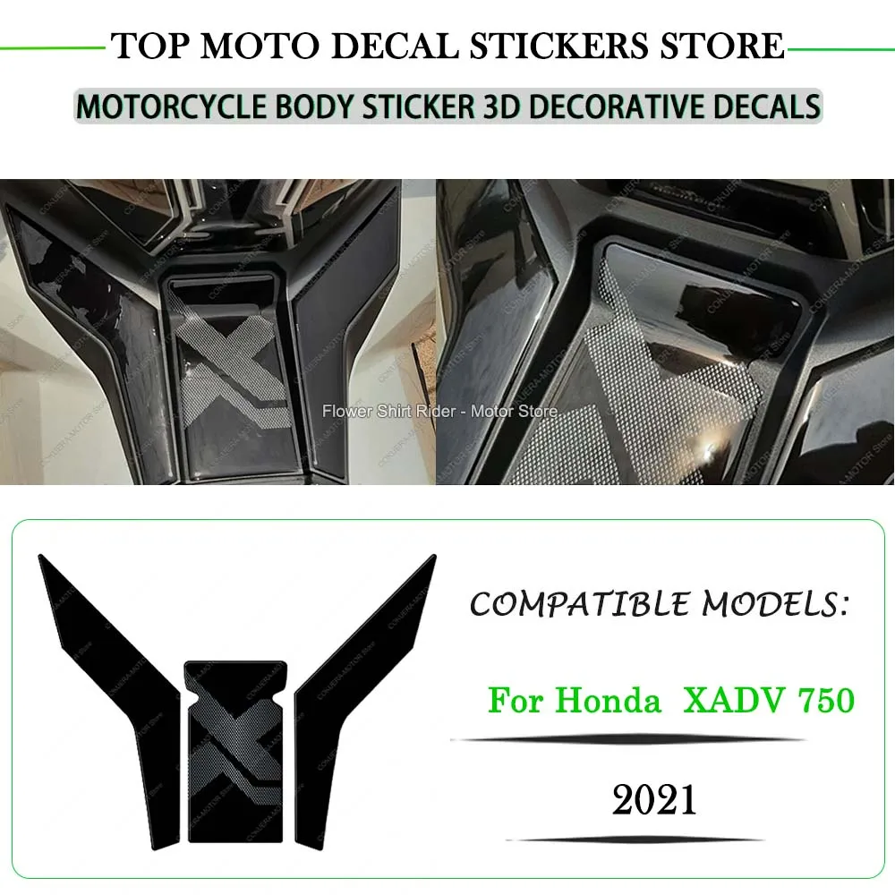 

For Honda X ADV XADV 750 2021 3D Gel Epoxy Resin Stickers Waterproof Scratch-Resistant Motorcycle Pedal Protection Stickers