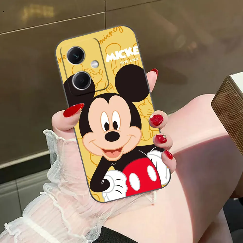 D-Disney Mouse Mickey Minnie Phone Case For Redmi NOTE 13 12 12S 11 11T 11S 10 9 9S 8T 8 7 PRO PLUS 4G 5G Case Funda Shell Capa