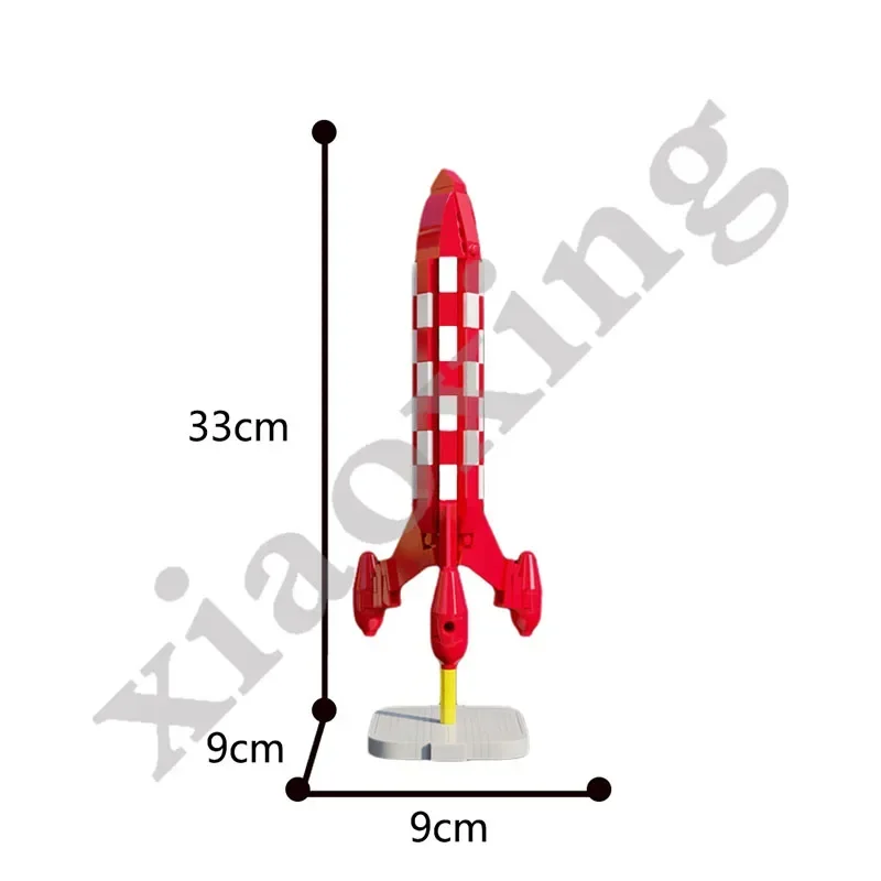 New Building Block Moc-39001 Moon Rocket Model Splicing Building Block Toy Adult Children Puzzle Birthday Christmas Gift Toy