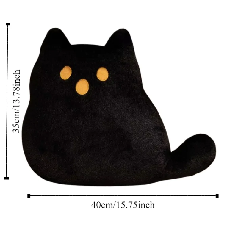 Jouets en peluche chat fantôme Style Halloween PP coton Kawaii chat blanc oreiller en peluche dessin animé mignon chat noir poupée en peluche enfants fille