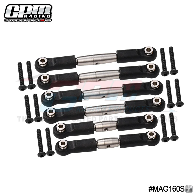 

GPM Stainless Steel Adjustable Tie Rods For ARRMA 1/10 Granite、1/10 Big Rock