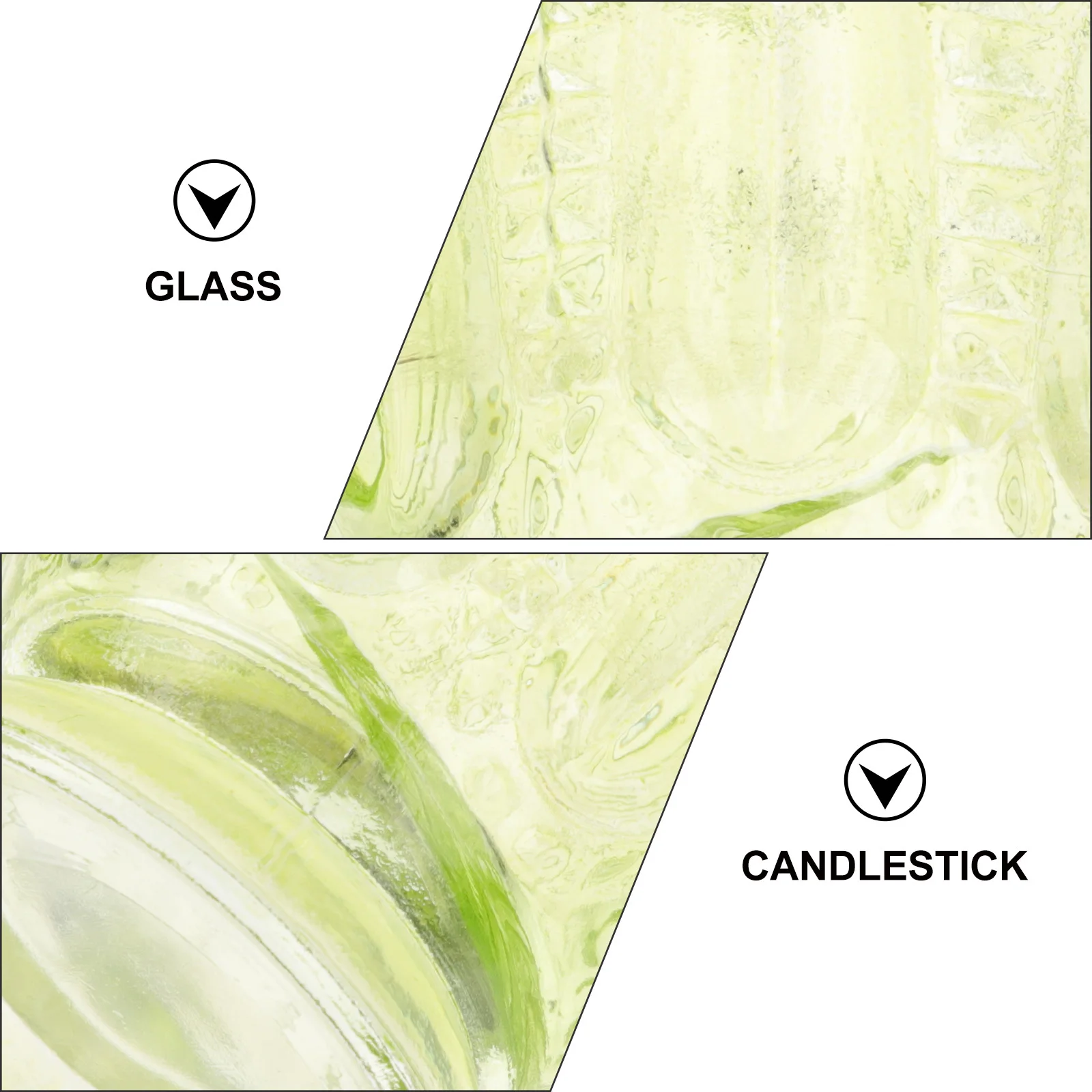 

Romantic Vintage Holder Elegant Glass Candlestick for Wedding Party Cafe Home Decor Stylish Stand