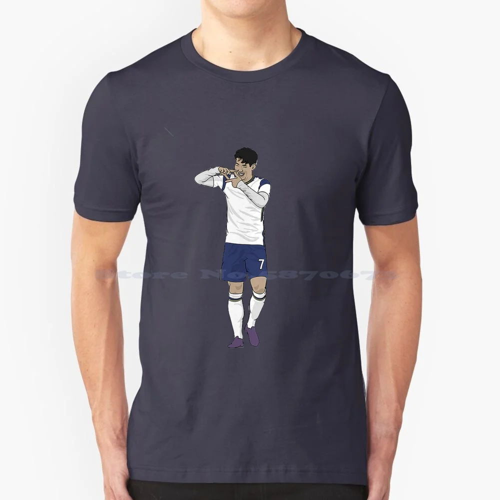 Heung-Min Son T Shirt 100% Cotton Tee Heung Min Sound His Hung Min Sound Tic Premier League Bpl Korean Football English Football