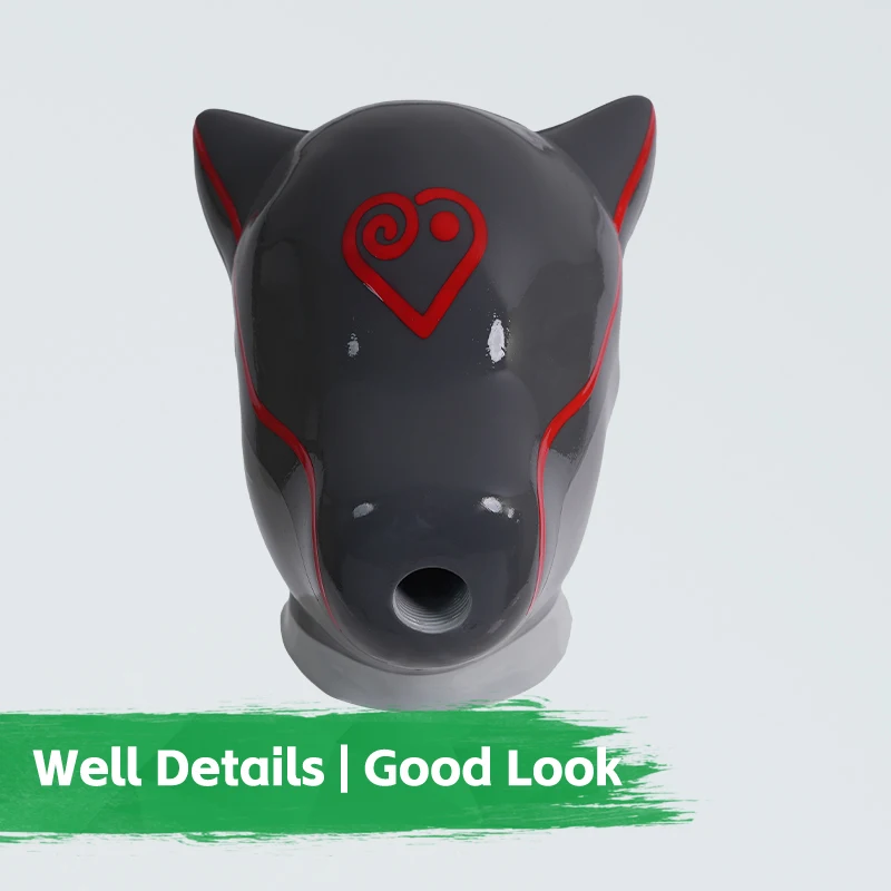 Furrjoi Silicone IDo Drone Mask 2.0 Full Head Latex Furry Fetish Hood for Cosplay Costumes Makeup Party Masken Halloween
