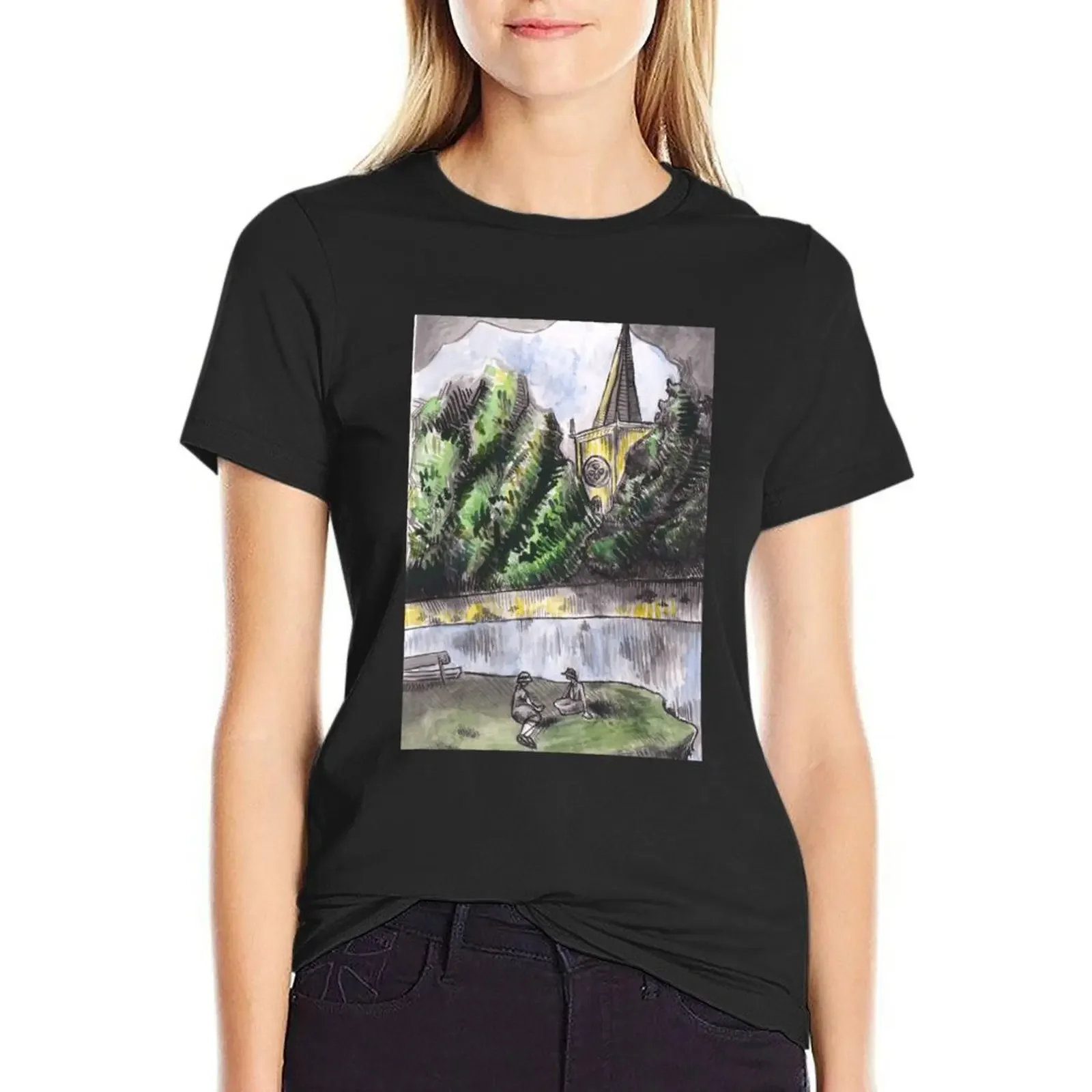 

Helen and Jane T-Shirt Female clothing vintage clothes plus sizes Woman fashion