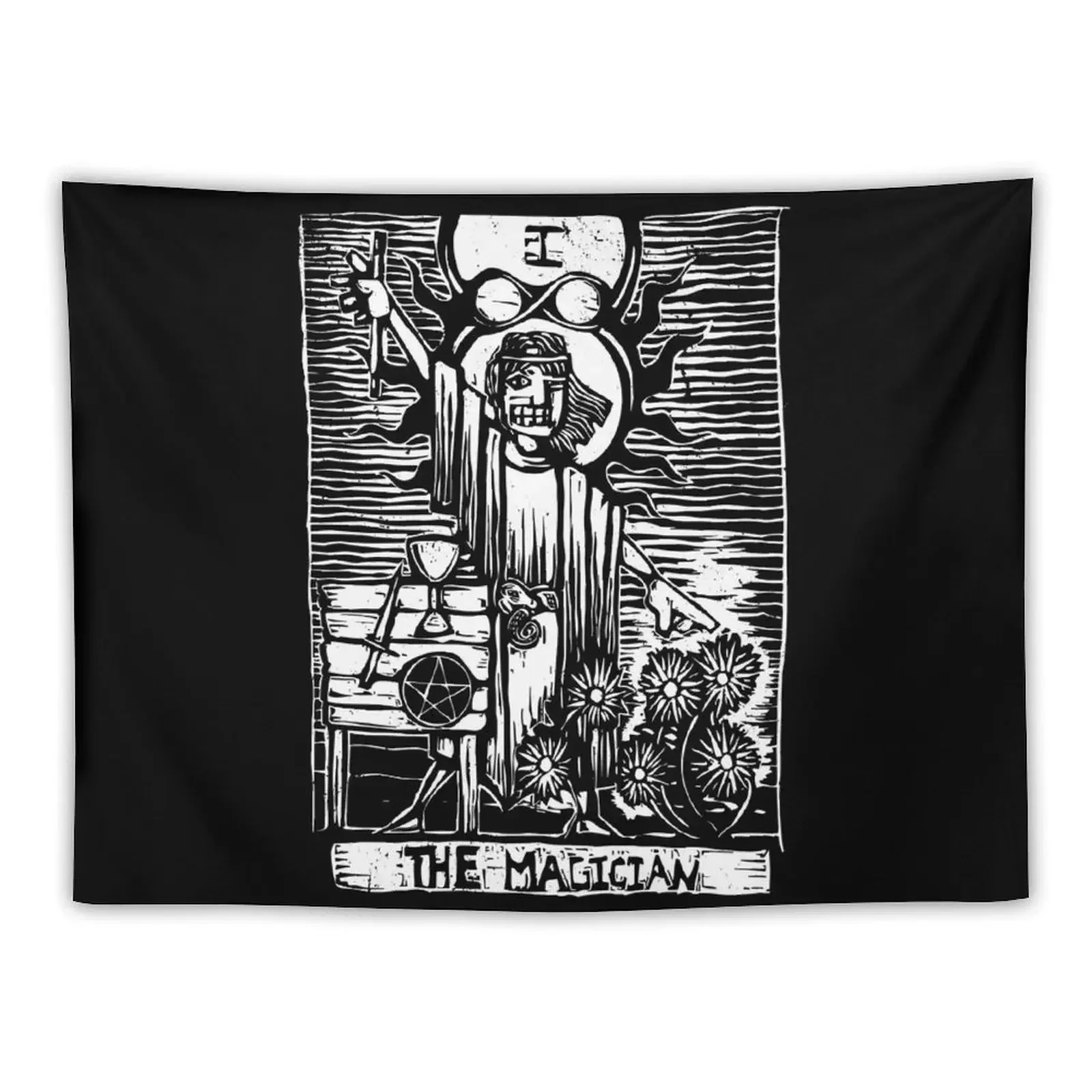 The Magician - Tarot Cards - Major Arcana Tapestry Outdoor Decoration Room Decorations Aesthetic Outdoor Decor Tapestry