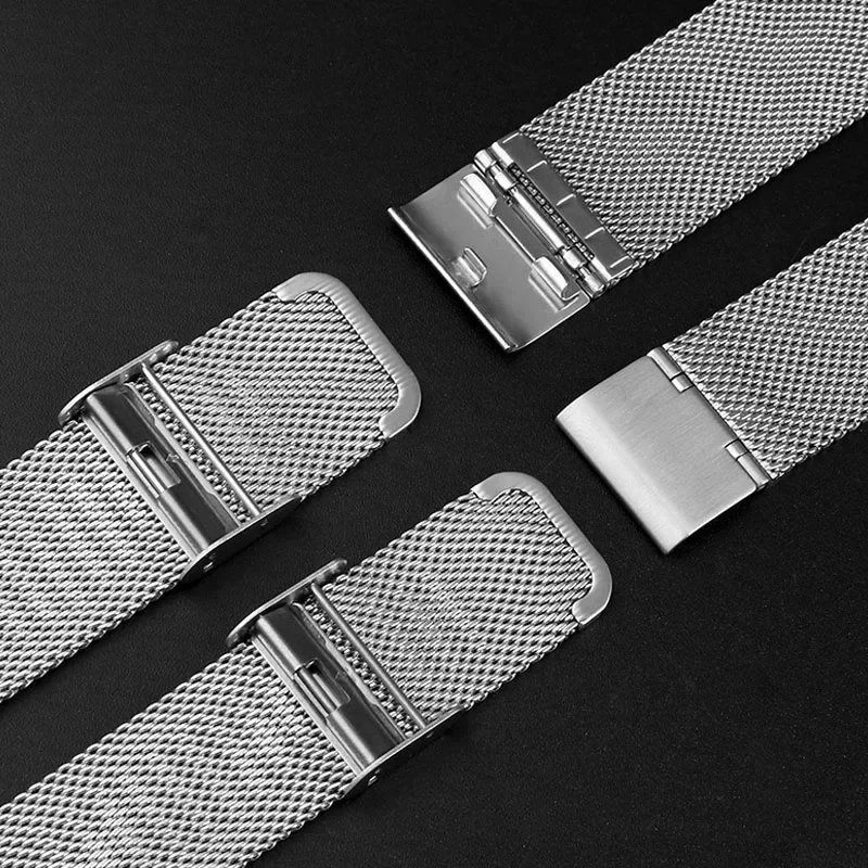 Stainless Steel Watch Strap 17mm 19mm for Swatch Series Replacement Bracelet Milanese Watch Band Men Women Metal Sport WristBand