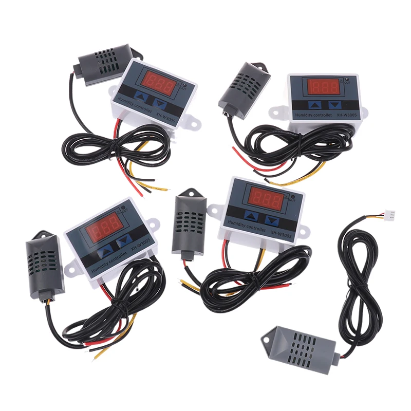 1 قطعة XH-W3005 الرقمية جهاز التحكم في الرطوبة 12/24/110-220 فولت الرطوبة الرطوبة التحكم في الرطوبة التبديل منظم + الاستشعار التحقيق