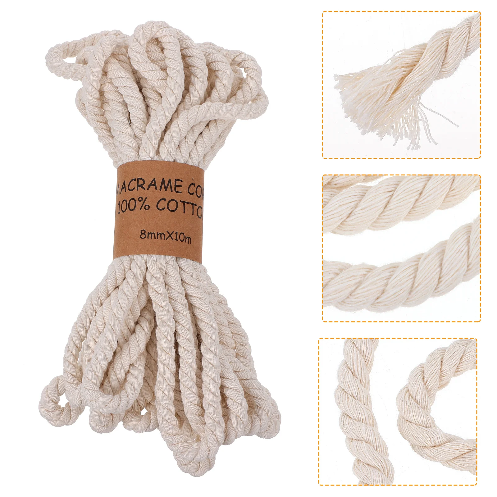 

1 Bundle Cord Premium Cotton Rope For Bohemian Tapestry Woven Rope Wall Decor Diy Tapestry Craft Durable Knitting String