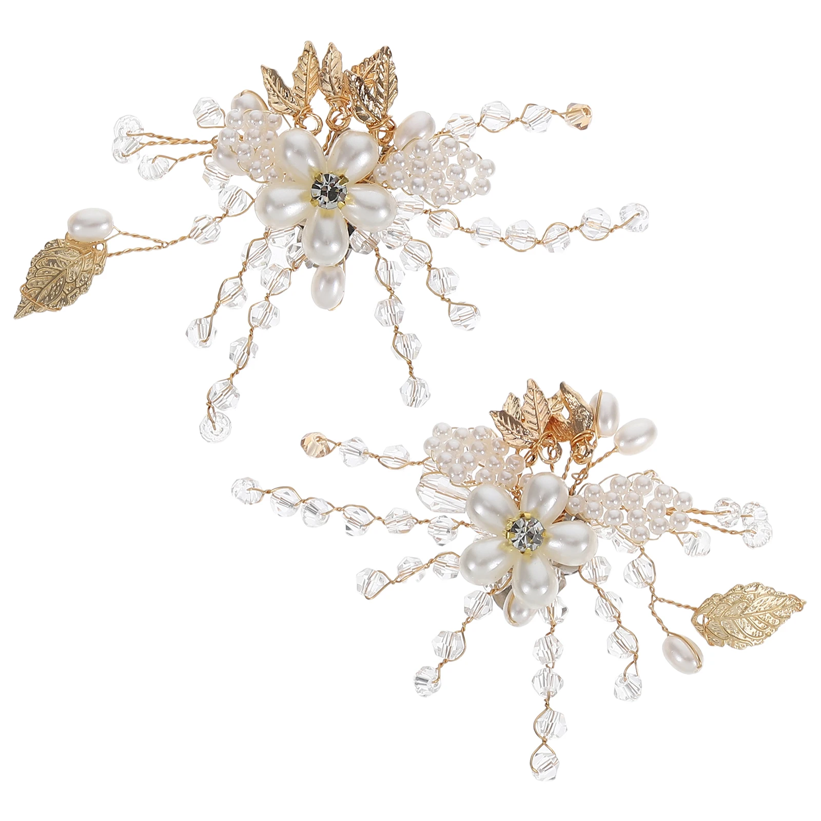 

1 Pair Bridal Shoe Accessories Removable Buckles Flower Clips Women Wedding Decor Elegant Shoe Ornaments Fashion Design