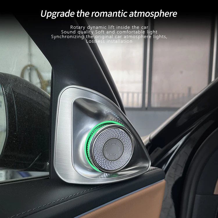X167 4D Rotating Tweeter 64 Colors  Ambient Light For Mercedes Benz GLE/GLS-class W167  Atmosphere Lighting Rotating Treble