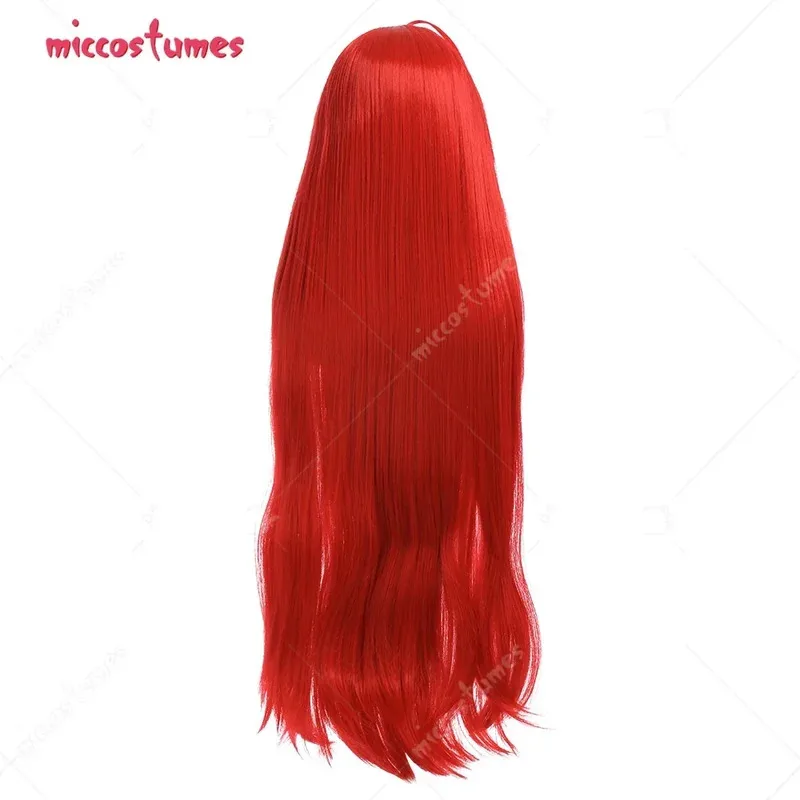 

25COSMiccostumes женский Хэллоуин Риас косплей парик красный длинный парик для косплея с челкой