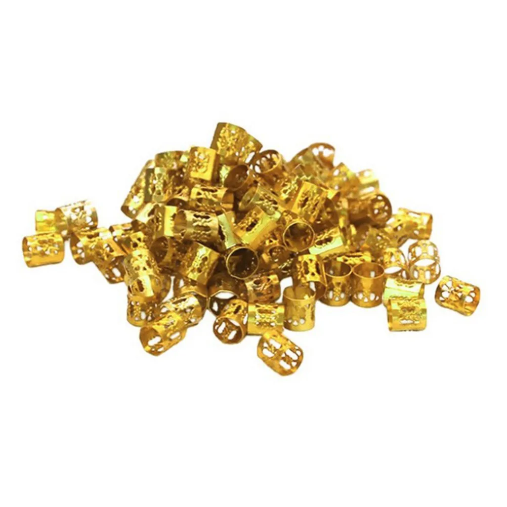 

700 PCS Clasps Dreadlocks Hair Extensions Beads Accessories Metal Braid Rings for