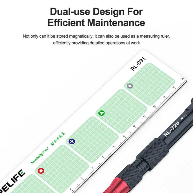 RELIFE RL-091 Screws Storage Pad Strong Magnetic Absorption Storage Partitioned Screw Storage Phone Repair Pad