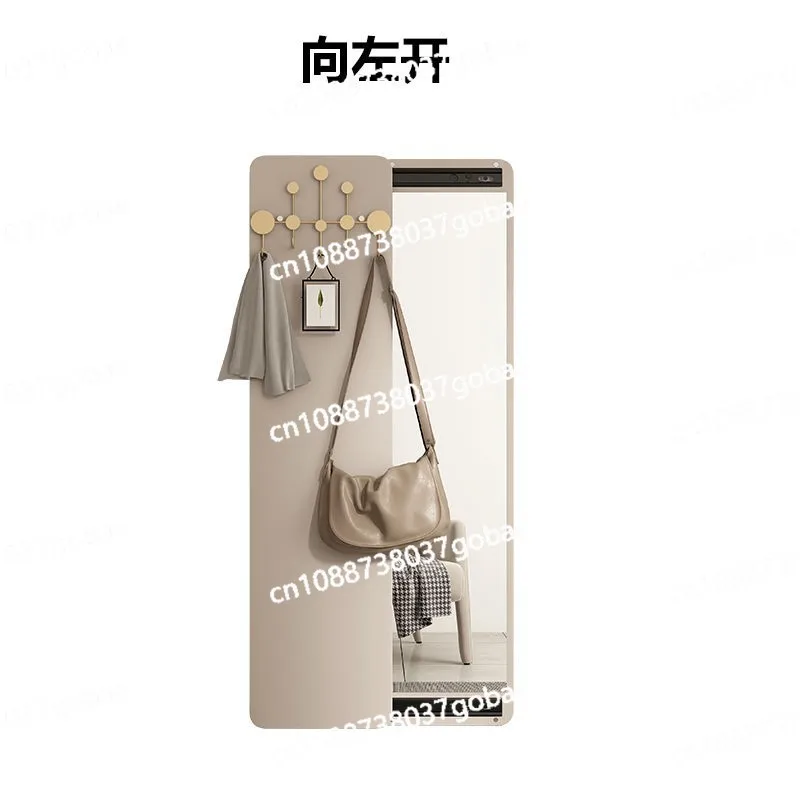 L'm'm Light Luxury Open and Close Hidden Push-Pull Full-Length Mirror Clothes Hook Try Dressing Mirror