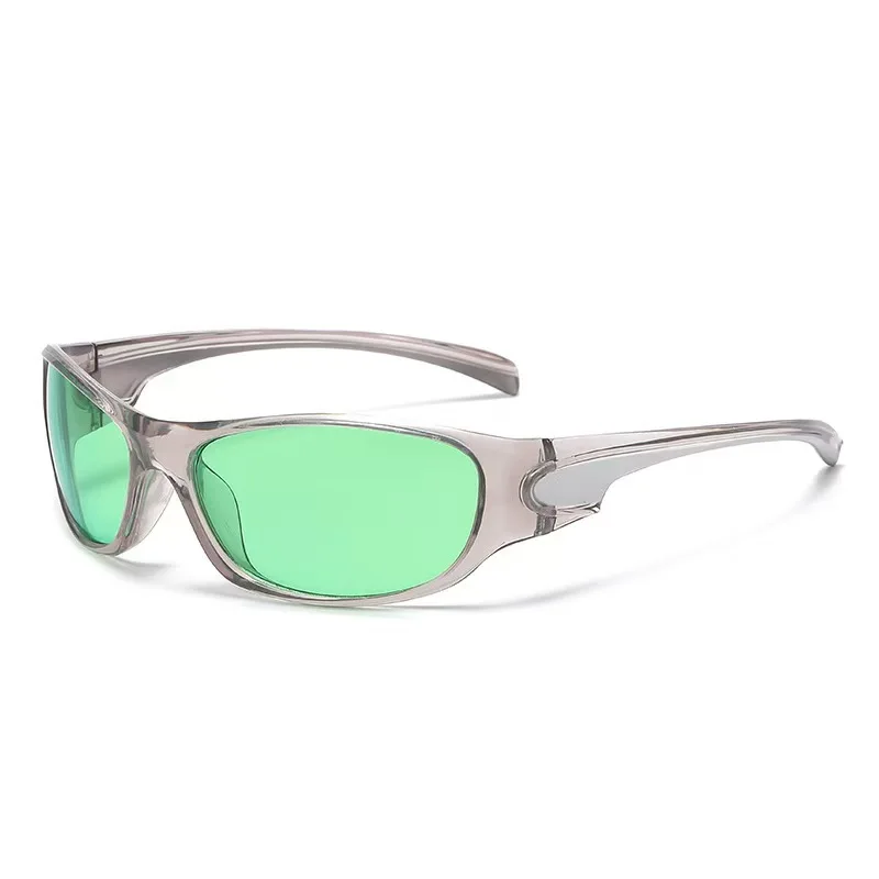 

New Punk Y2K Sunglasses Women Goggle Luxury Brand Wrap Square Sun Glasses 2000'S Shades Eyewear UV400 Female Designer Eyeglasses