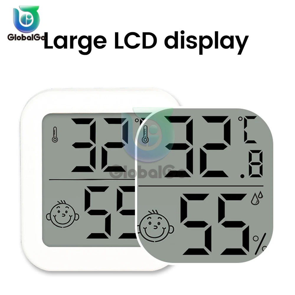 Mini LCD Digital Thermometer Hygrometer Indoor Room Temperature Humidity Meter Sensor Gauge Weather Station -15~70℃