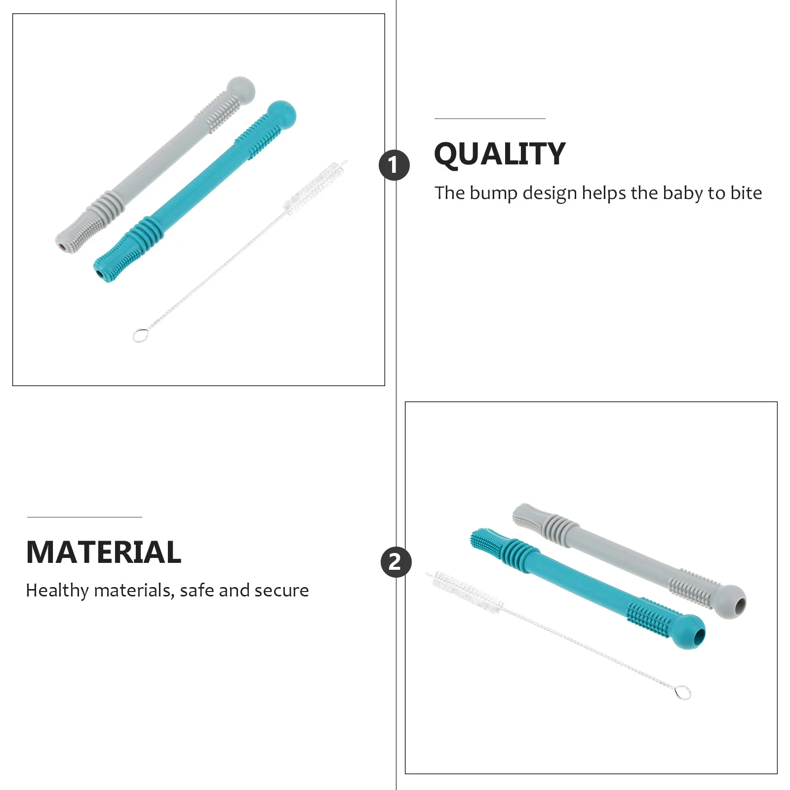 

1 комплект, детский силиконовый прорезыватель для тренировки моляров для младенцев, массаж десен, жевательный слюнявчик, рельефный прорезыватель для младенцев