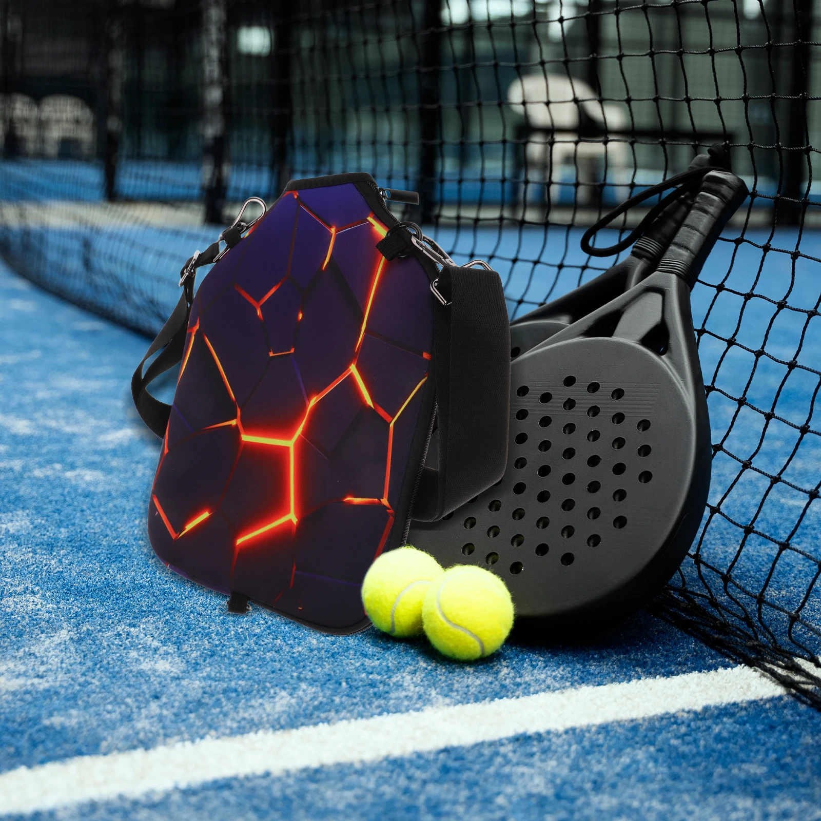 

Waterproof Neoprene Paddle Bag For Hole Ball Sports Compact Multi-Functional Organizer With Pockets Paddle Storage Case For