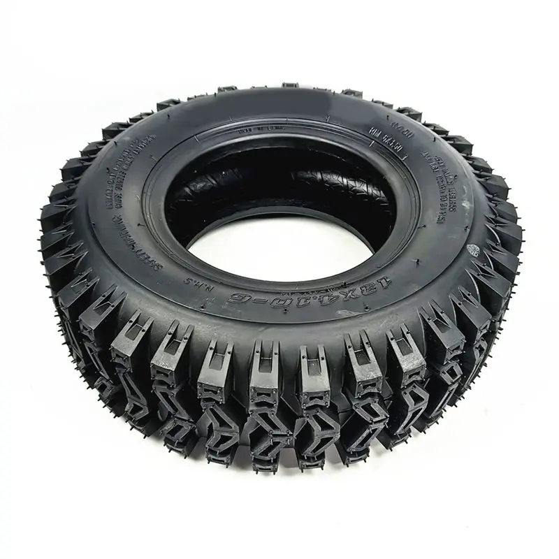 A09E-13X4.10-6 Tubeless Off-Road Tires Thickened Treads For Snowplows, ATV , Lawnmowers, And Sightseeing Vehicles 150Mm