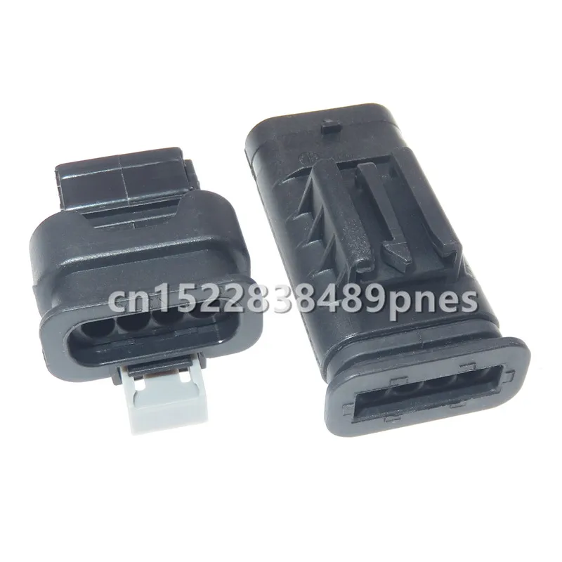 4 Pole 805-122-541 Automobile Socket Car Exhaust Pipe Electronic Valve Dedicated Cable Connector with Pins Rubber Seals