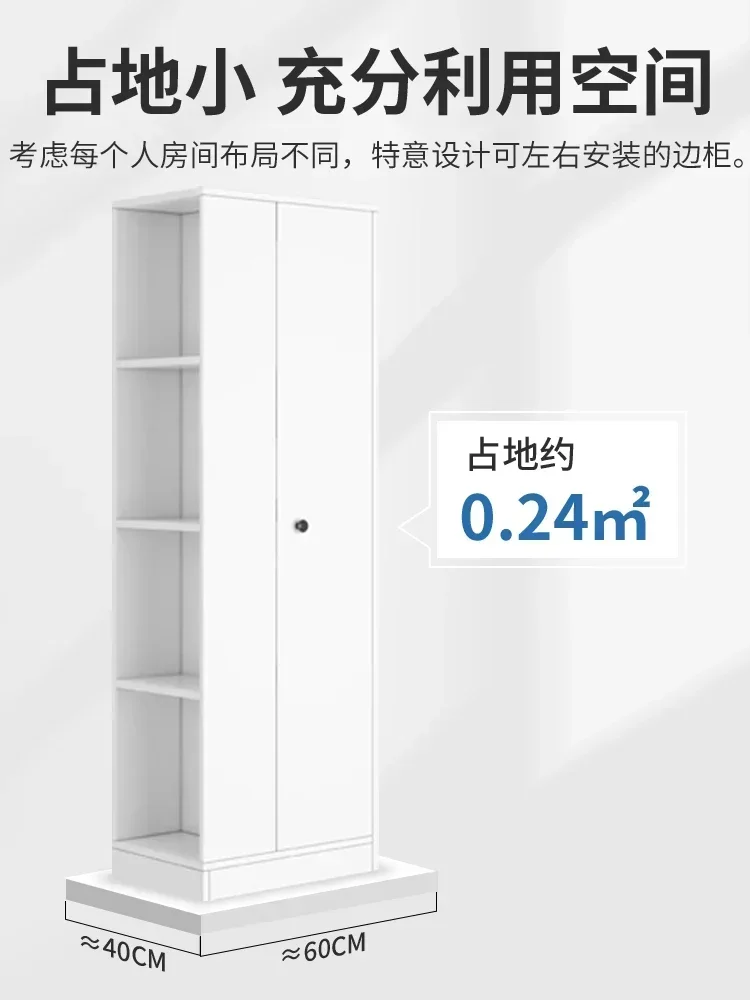 Bedroom Corner Cabinet Small Room Cabinet Storage Office Single Door Corner Single Wardrobe Wardrobe