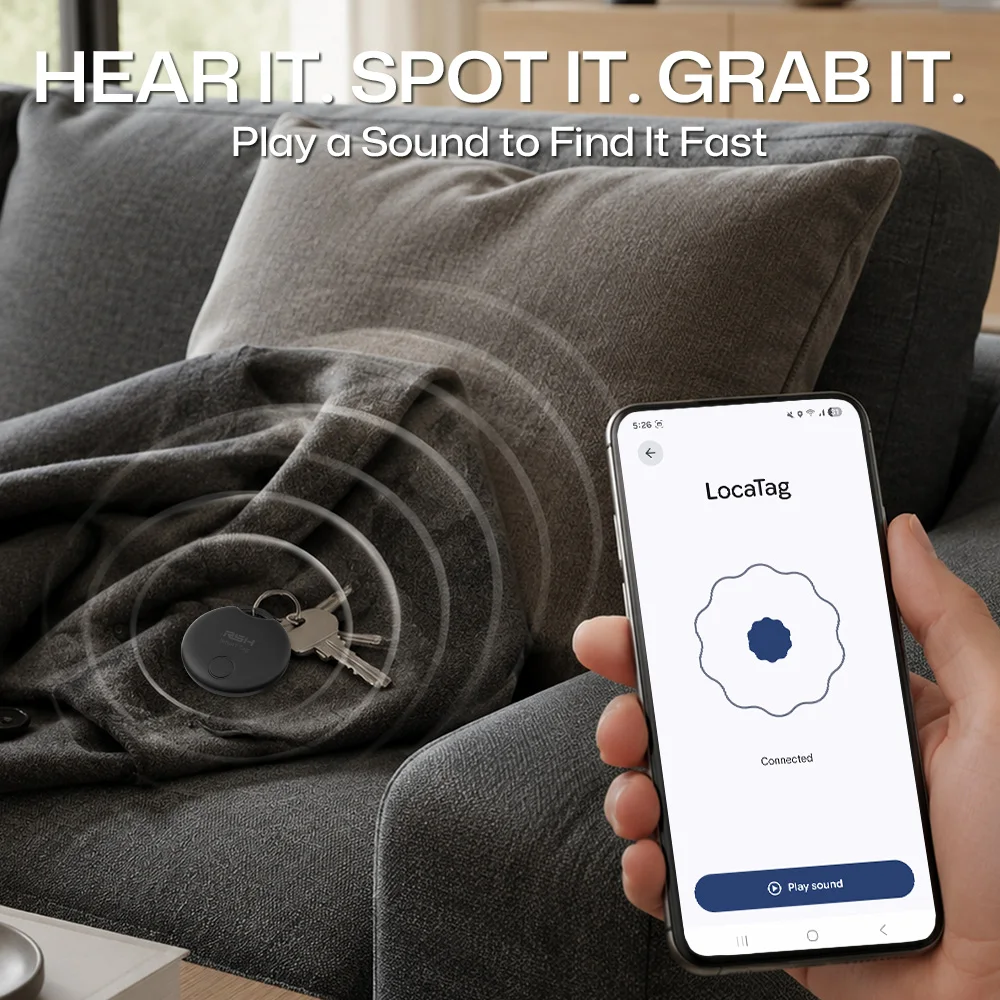 Bluetooth Smart Tag Item Locator Anti‑Lost Finder Compatible with Google Find Hub Mini Tracker for Car Key Wallet Suitcase Bag